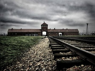 the single track to Auschwitz